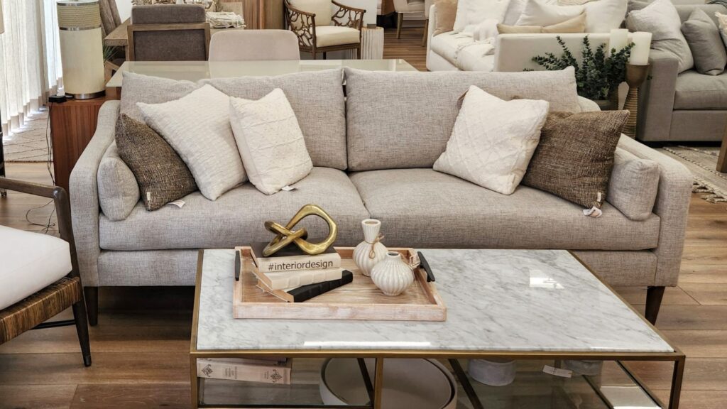 floor model furniture clearance Thea sofa