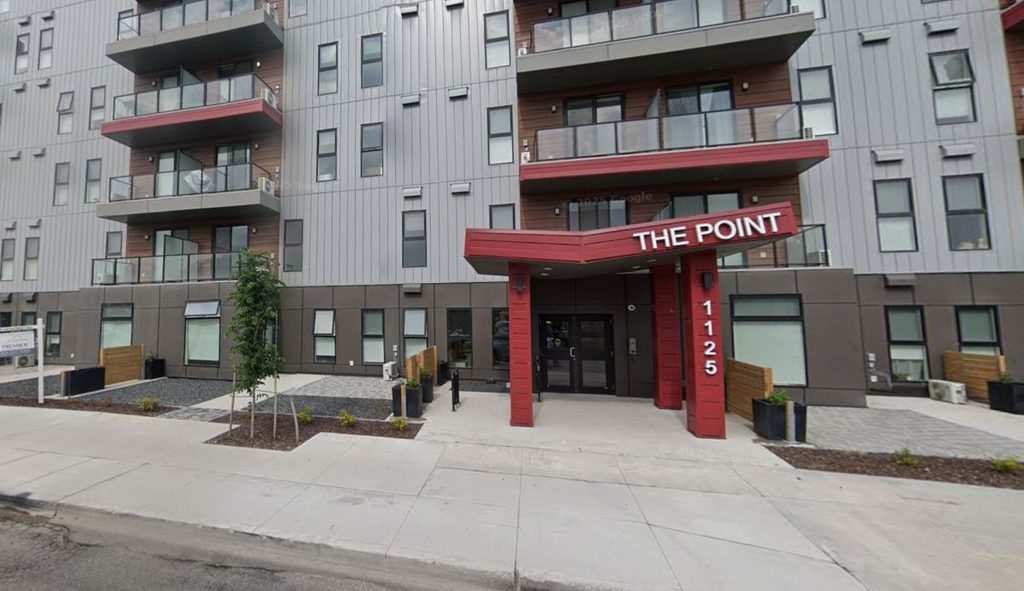 Professionally installed window blinds by Superblinds at The Point in Winnipeg.