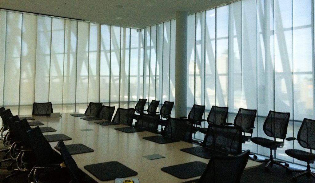 Blinds installed by Superblinds at the Winnipeg Human Rights Museum